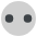 White Go Piece With Dots Emoji from EmojiTwo Colors Set
