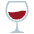 Wine Glass Emoji from EmojiTwo Colors Set