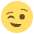 Winking Face Emoji from EmojiTwo Colors Set