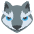 Wolf Emoji from EmojiTwo Colors Set