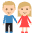 Woman And Man Holding Hands Medium Light Skin Tone Emoji from EmojiTwo Colors Set