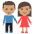 Woman And Man Holding Hands Medium Skin Tone Emoji from EmojiTwo Colors Set
