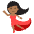 Woman Dancing Medium Dark Skin Tone Emoji from EmojiTwo Colors Set