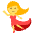 Woman Dancing Emoji from EmojiTwo Colors Set