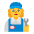 Woman Mechanic Flat Default Emoji from Fluent Emoji Flat Set