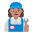 Woman Mechanic Flat Medium Emoji from Fluent Emoji Flat Set