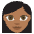 Woman Medium Dark Skin Tone Emoji from EmojiTwo Colors Set