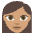 Woman Medium Skin Tone Emoji from EmojiTwo Colors Set