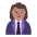 Woman Office Worker Flat Medium Emoji from Fluent Emoji Flat Set