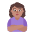 Woman Pouting Flat Medium Emoji from Fluent Emoji Flat Set