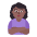 Woman Pouting Flat Medium Dark Emoji from Fluent Emoji Flat Set