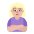 Woman Pouting Flat Medium Light Emoji from Fluent Emoji Flat Set