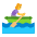 Woman Rowing Boat Flat Default Emoji from Fluent Emoji Flat Set