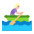 Woman Rowing Boat Flat Medium Light Emoji from Fluent Emoji Flat Set