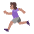 Woman Running Flat Medium Emoji from Fluent Emoji Flat Set