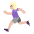 Woman Running Flat Medium Light Emoji from Fluent Emoji Flat Set
