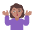 Woman Shrugging Flat Medium Emoji from Fluent Emoji Flat Set
