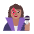 Woman Singer Flat Medium Emoji from Fluent Emoji Flat Set