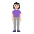 Woman Standing Flat Light Emoji from Fluent Emoji Flat Set