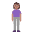 Woman Standing Flat Medium Emoji from Fluent Emoji Flat Set