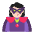 Woman Supervillain Flat Light Emoji from Fluent Emoji Flat Set