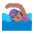 Woman Swimming Flat Medium Emoji from Fluent Emoji Flat Set