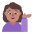 Woman Tipping Hand Flat Medium Emoji from Fluent Emoji Flat Set