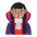 Woman Vampire Flat Medium Emoji from Fluent Emoji Flat Set