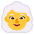 Woman White Hair Flat Default Emoji from Fluent Emoji Flat Set