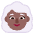 Woman White Hair Flat Medium Dark Emoji from Fluent Emoji Flat Set