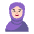 Woman With Headscarf Flat Light Emoji from Fluent Emoji Flat Set