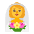 Woman With Veil Flat Default Emoji from Fluent Emoji Flat Set