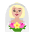 Woman With Veil Flat Medium Light Emoji from Fluent Emoji Flat Set