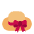 Womans Hat Flat Emoji from Fluent Emoji Flat Set