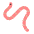 Worm Flat Emoji from Fluent Emoji Flat Set