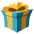 Wrapped Gift Emoji from EmojiTwo Colors Set
