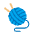 Yarn Flat Emoji from Fluent Emoji Flat Set