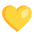 Yellow Heart Flat Emoji from Fluent Emoji Flat Set