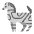 Zebra Flat Emoji from Fluent Emoji Flat Set