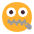 Zipper Mouth Face Flat Emoji from Fluent Emoji Flat Set