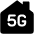 Home 5g Icon from Ultimate Bold Set | Free Download as SVG Vector and Transparent PNG | Streamline icons