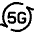 Refresh 5g icon - Free transparent PNG, SVG. No sign up needed.