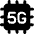 Silicon Chip 5g Icon from Ultimate Bold Set | Free Download as SVG Vector and Transparent PNG | Streamline icons