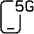 Smartphone 5g 1 Icon from Ultimate Light Set