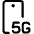 Smartphone 5g 3 icon - Free transparent PNG, SVG. No sign up needed.