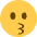 Kissing Face Emoji from Twemoji Set