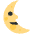Last Quarter Moon Face Emoji from Twemoji Set