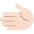 Leftwards Hand Light Skin Tone Emoji from Twemoji Set