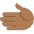 Leftwards Hand Medium Dark Skin Tone Emoji from Twemoji Set