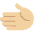 Leftwards Hand Medium Light Skin Tone Emoji from Twemoji Set